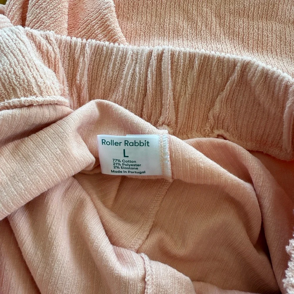 Roller Rabbit Peach Emersyn Sweatshirt & Maja Sweatpants Set Sz Large - Picture 10 of 12